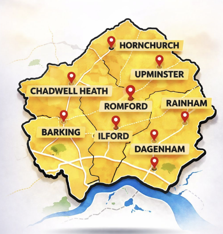 map of diffrent Location