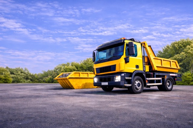 yellow coloured Truck